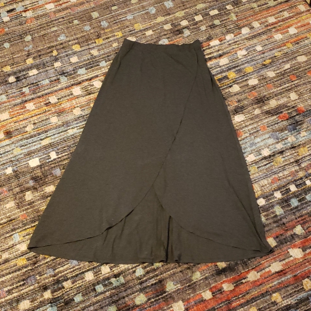 Charlotte Russe Dark grey L maxi skirt